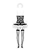 Еротичний костюм покоївки зі спідницею Obsessive Housemaid 5 pcs costume L/XL, чорно-білий, топ з пі Bomba💣, фото 7