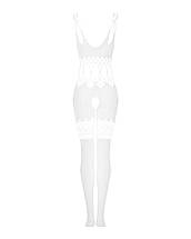 Сітчастий бодістокінг з імітацією топа та шортів Obsessive Bodystocking G330 S/M/L, white, з доступо, фото 3