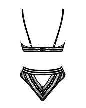 Комплект білизни Obsessive Natilya 2-pcs set M/L, black, бюстгальтер, трусики, фото 4