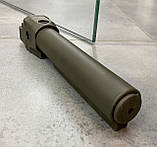 Труба для приклада АК фіксована DLG-146, Олива, Mil-Spec, АК 47/74 трубний фіксований адаптер, фото 6