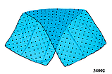 Шарф жіночий шифоновий довгий з принтом в горошок елегантний колір блакитний 175*70, фото 2
