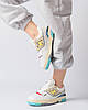 Жіночі кросівки New Balance 550 White Yellow Взуття Нью Беланс білі кольорові шкіряні весна літо осінь, фото 9
