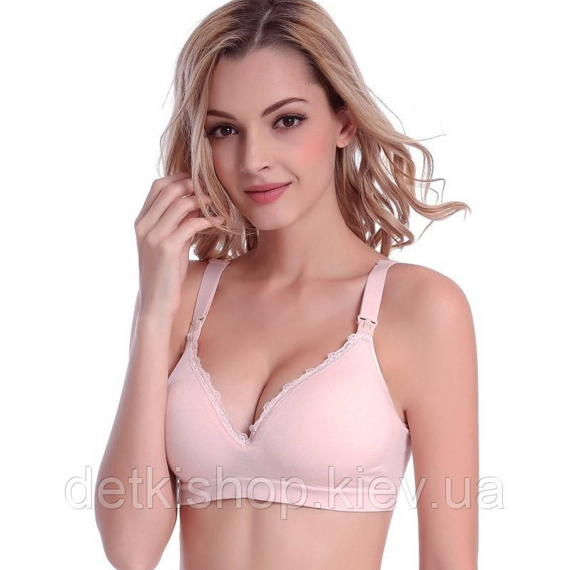 Бюстгальтер для годування Yafuinni рожевий DS, розмір XXL, фото 1