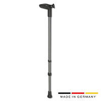 Анатомічна тростина для лівої руки висота 73-96 см колір-антрацит ANATOM REBOTEC