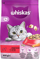 Говядина корм для котов сух 800 (уп.5 шт) Вискас Whiskas