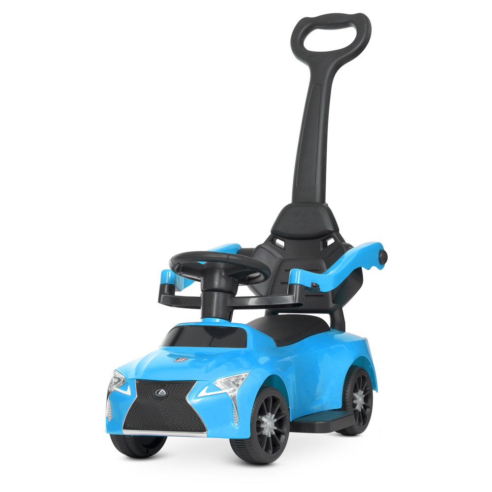 Машинка толокар з ручкою Bambi M 4579-4 дитяча каталка-толокар 2 в 1, фото 1