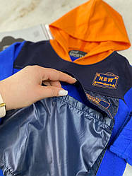 Стильний спортивний костюм двійка для хлопчика з капюшоном та кишенею Синій 4650 161, Sugar, Синий, Мальчик, Весна Осень, 110