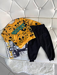 Костюм кофта та штани Mickey Жовтий 1803 167, Жовтий, Хлопчик, Весна Літо, 74