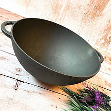Казан чавунний узбецький 8 л. WOK із кришкою "Syton", фото 4