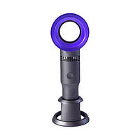 Ручной вентилятор Mini USB Bladeless Fan, фиолетовый