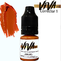 Пигмент Viva Corrector 1 Orange для перманентного макияжа, 6мл