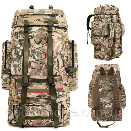 Тактический рюкзак 130л (75х40х25 см), S130P Мультикам / Армейский баул ...