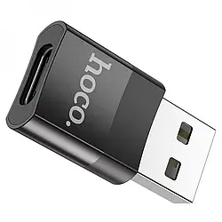 Переходник Hoco UA17 Type-C to USB Black Гарантія!