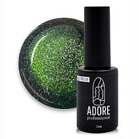 Гель-лак для нігтів ADORE Gel Polish Cat&apos;s Eye №Z-01 Зелений з сріблястими переливами 7.5 мл