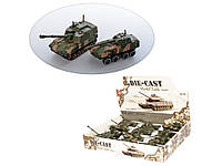Детская военная техника Модельки из металла, 7 см, подвижные детали, 12 штук в коробке