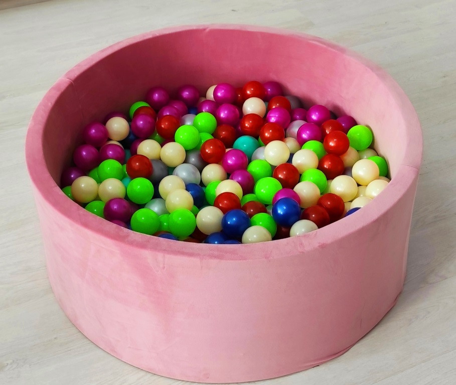 Сухий Басейн для дітей з кольоровими кульками в комплекті 192 кульки,басейн манеж, дитячий сухий басейн, сухі басейни з кульками