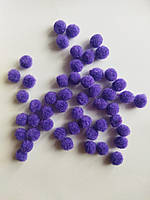 Помпон Пухнастик 1 см бузковий 10 шт