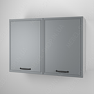 Навісна двохдверна шафка для кухні з фасадами МДФ Верхні кухонні тумби з корпусом з ЛДСП 80 см шириною, фото 2