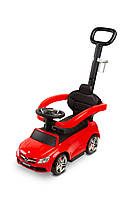 Машинка для катания машинка каталка толокар с родительской ручкой Caretero (Toyz) Mercedes AMG C63 Red