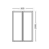 Москітна сітка для дверей на магнітах MN-820 T 820мм/2000мм, фото 6