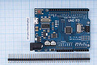 Плата микроконтроллера Arduino UNO R3 ATmega328P CH340G, microUSB