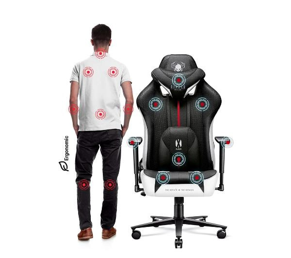 Компьютерное кресло Diablo Chairs X-Player 2.0 Normal Size экокожа+ткань - фото 7 - id-p1800959330