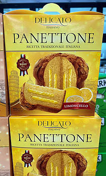Панетоне Delicato з лимонним кремом 900 гр. Італія