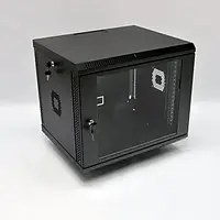 Серверный шкаф CMS UA-MGSWA95B Black 9U, 600х500х507 мм, акриловое стекло