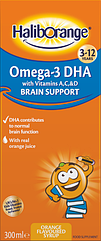 Омега 3 Haliborange Omega-3 DHA + Vits A C & D Brain Support 300 ml orange