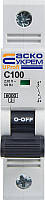 Модульний автоматичний вимикач UProfi 1р 100А C 6kА, A0010210119