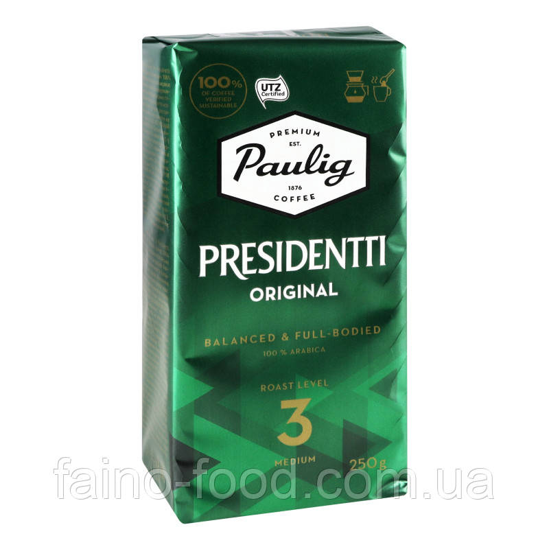 Кава мелена Paulig Presidentti Original, пакет, 250 г