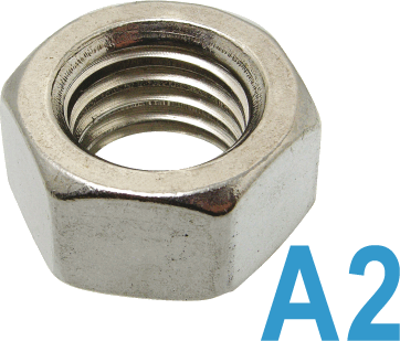 Гайка шестигранна М18 нержавіюча сталь А2 (упаковка 100 шт)