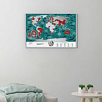 Скретч-мапа світу "Travel Map Marine World" (англ) (тубус) MW (6005)