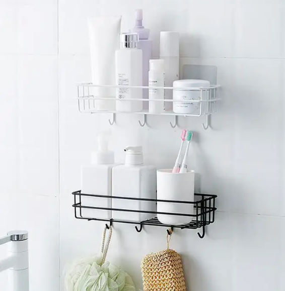 Полиця для ванни та кухні підвісна металева 275х100х100мм