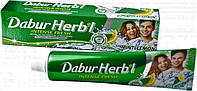 Натуральнаю аюрведическая зубная паста Мята с Лимоном 150 gm без фтора Dabur Herb'l MINT&LEMON