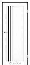 Колекція LEADOR Express. Двері BELLUNO Полотно, екошпон Білий льон BLK