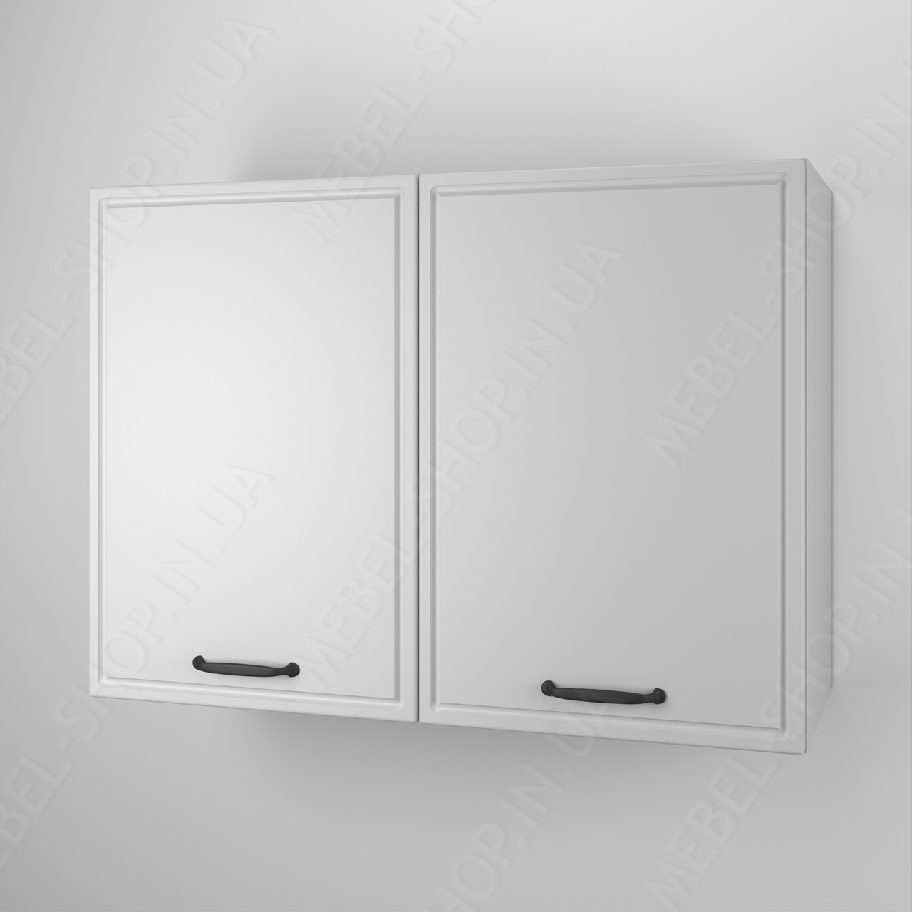 Компактна навісна шафа для кухні з 2 полицями 80 см завширшки Кухонні шафи з фасадами МДФ на стіну, фото 1