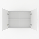 Компактна навісна шафа для кухні з 2 полицями 80 см завширшки Кухонні шафи з фасадами МДФ на стіну, фото 9