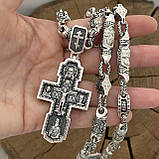 Срібна православний ланцюг з Хрестом, фото 5