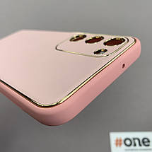 Чохол для Samsung Galaxy S23 Plus шкіряний матовий чохол із захистом камери на самсунг с23 плюс рожевий u9h, фото 5