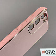 Чохол для Samsung Galaxy S23 Plus шкіряний матовий чохол із захистом камери на самсунг с23 плюс рожевий u9h, фото 4