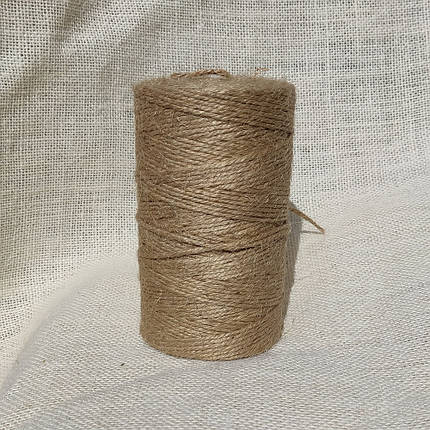 Шпагат джутовий 300 г, 2 мм, 3 нитки, фото 1