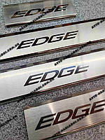 Накладки на пороги FORD EDGE II *2014- (Форд Эдж 2)