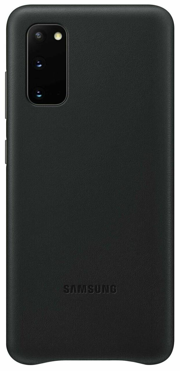 Оригінальний Чохол Samsung Leather Back Cover Black для Galaxy S20 SM-G980