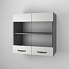 Шафчик-вітрина навісна з МДФ фасадом на стіну Кухонний підвісний шаф 60 см Верхні модулі для кухні, фото 7