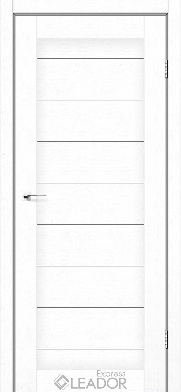 Колекція LEADOR Express. Двері AVELINO ПГ Полотно, екошпон Білий льон