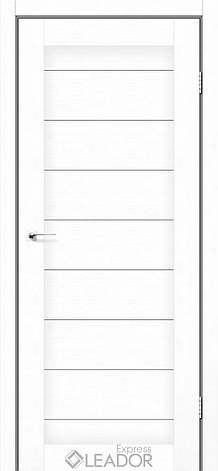Колекція LEADOR Express. Двері AVELINO ПГ Полотно, екошпон Білий льон, фото 1