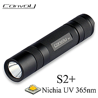 Ліхтар Convoy S2+ 365nm Nichia UV (ультрафіолет), 1x18650