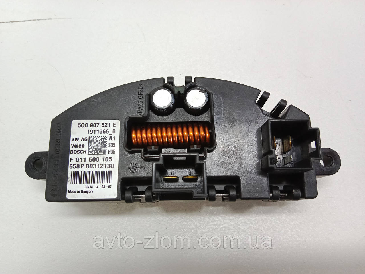 Резистор пічки Фольксваген Golf 7, Гольф 7. 5Q0907521E., фото 1