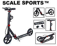 Самокат двоколісний Scale Sports SS-08. Black. Ручне гальмо! Led-ліхтарик!, фото 3